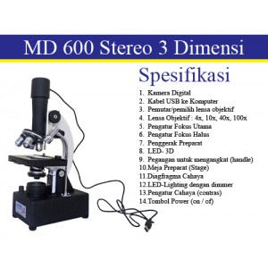 Mikroskop Digital MD 600 3 Dimensi